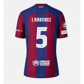 Barcelona Inigo Martinez #5 Replika Hjemmebanetrøje 2023-24 Kortærmet